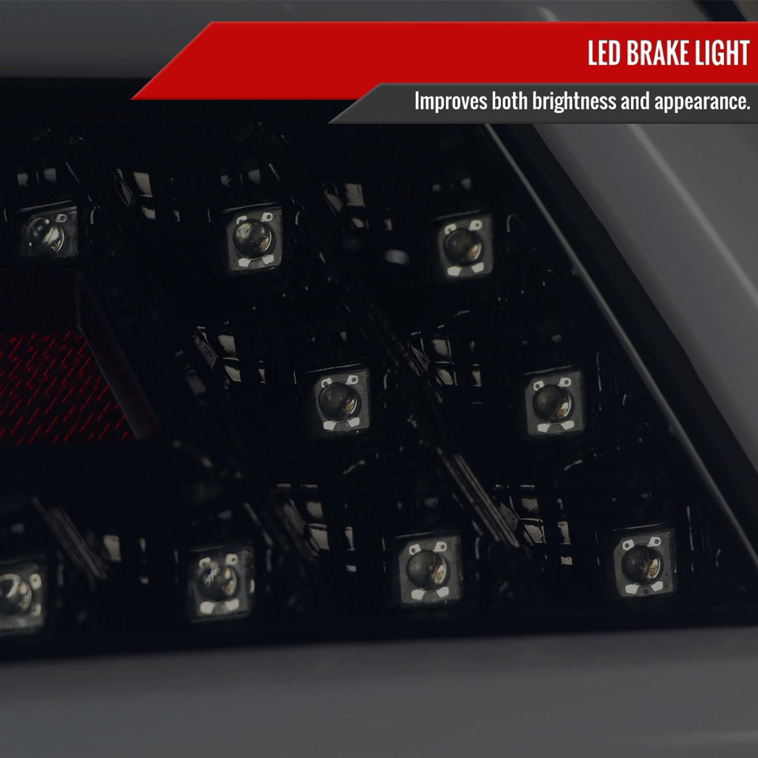 2015-2021 Subaru WRX Sequential White Bar LED Tail Lights Glossy Black/Smoke