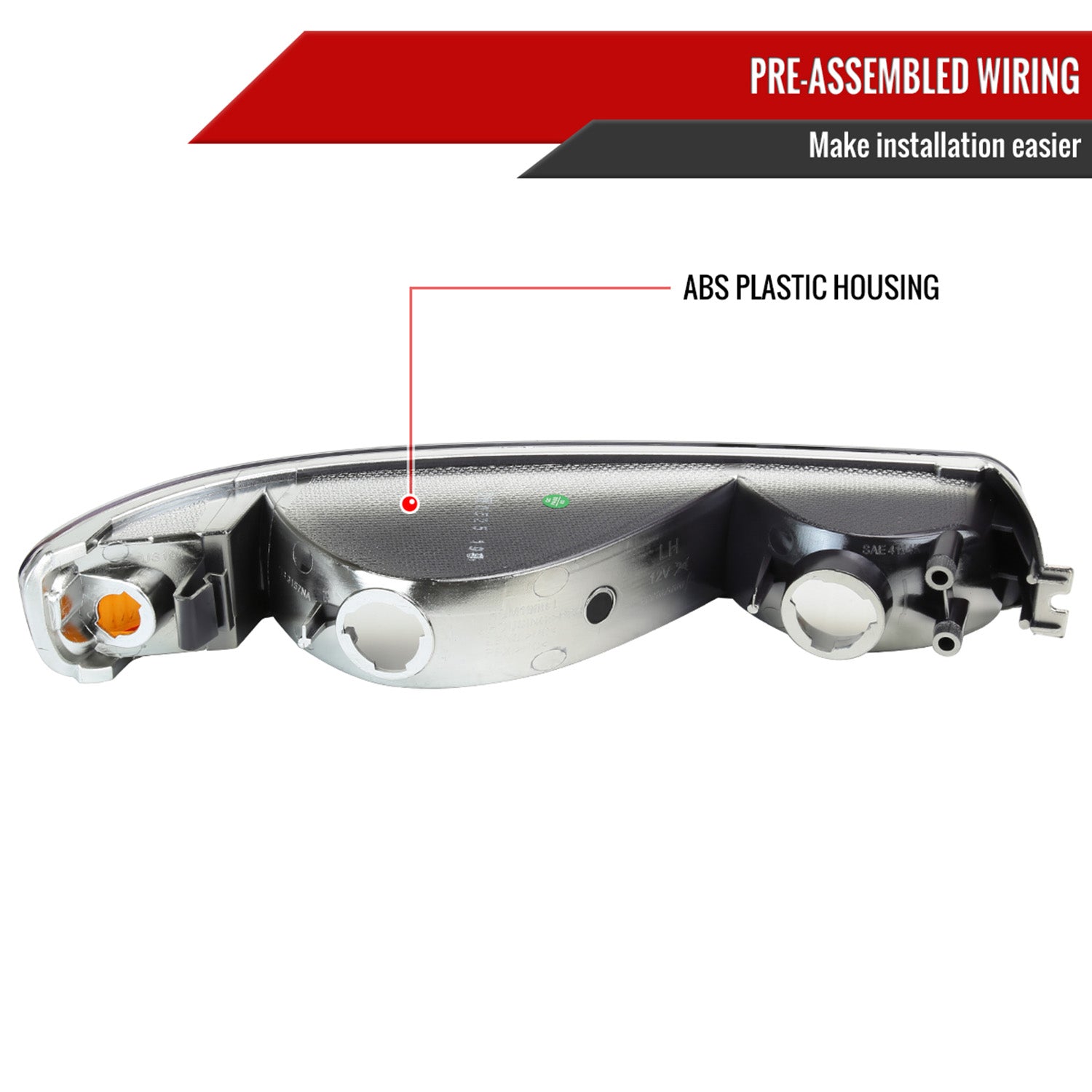 1999-2006 GMC Sierra/ 2000-2006 Yukon/Yukon XL Factory Bumper Lights Chrome