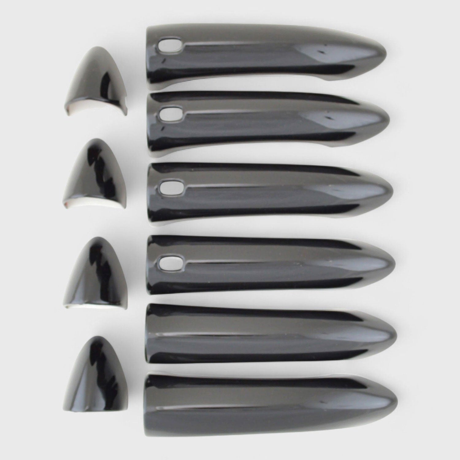 2016-2020 Chevrolet Cruze Door Handle Cover Gloss Black 10Pcs ABS Plastic