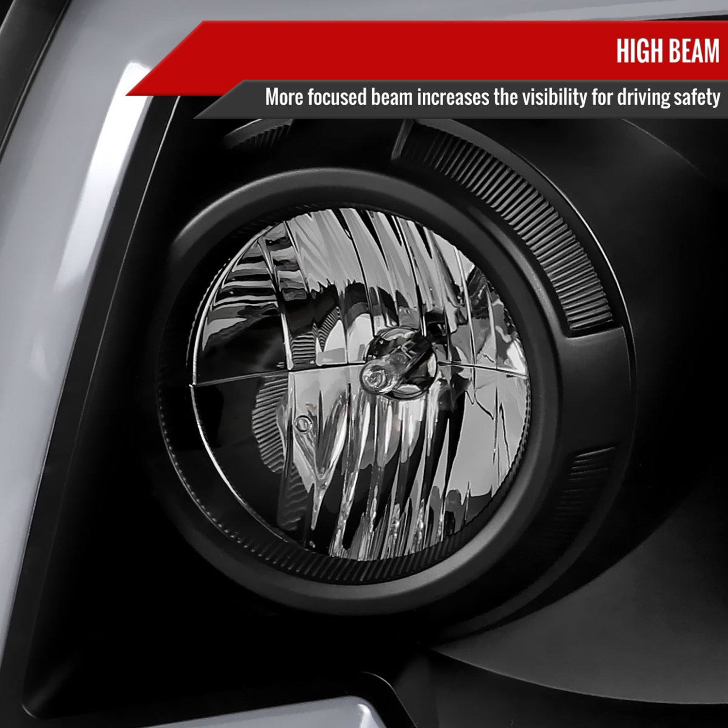 2005-2011 Toyota Tacoma LED Bar Projector Headlights Turn Signal Lights Black