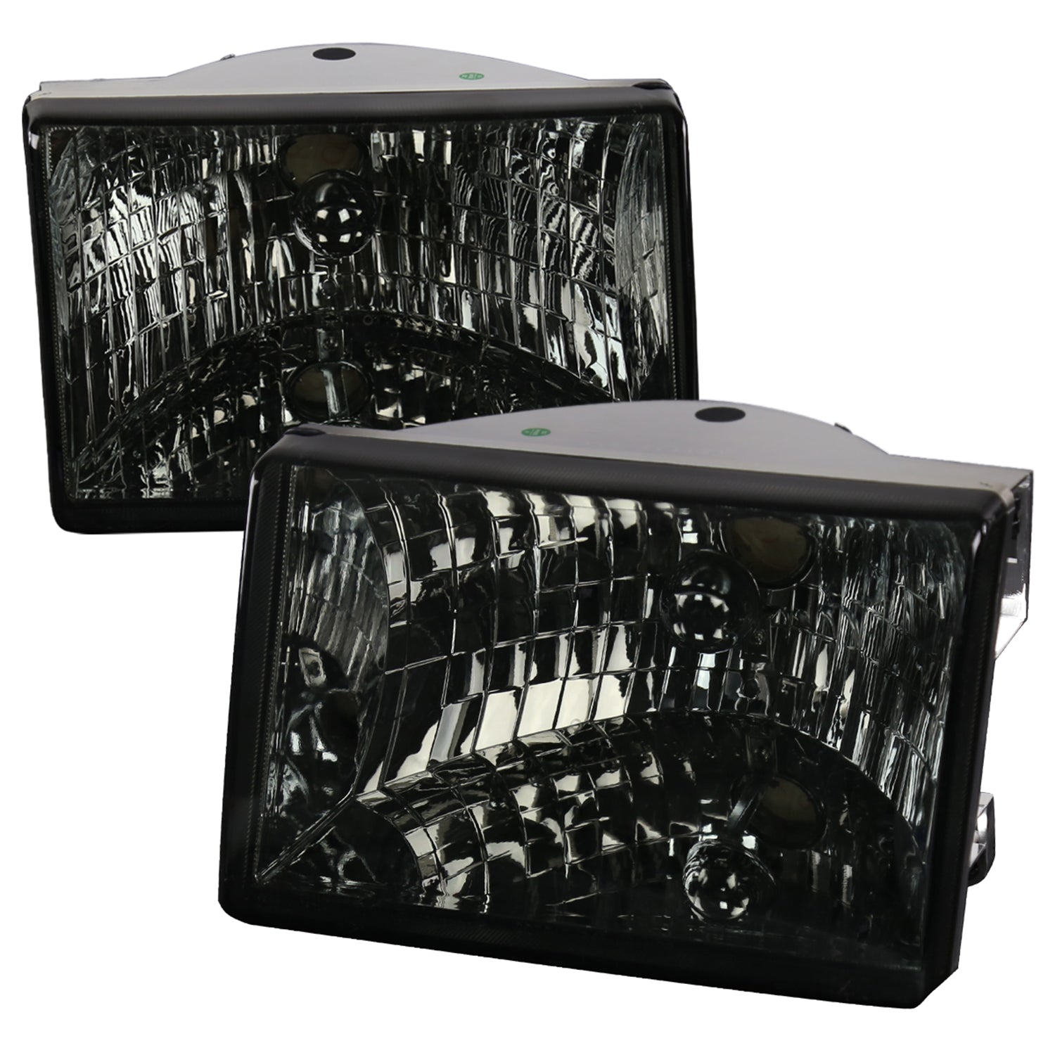 1993-1998 Jeep Grand Cherokee Factory Style Headlights Chrome/Smoke Lens