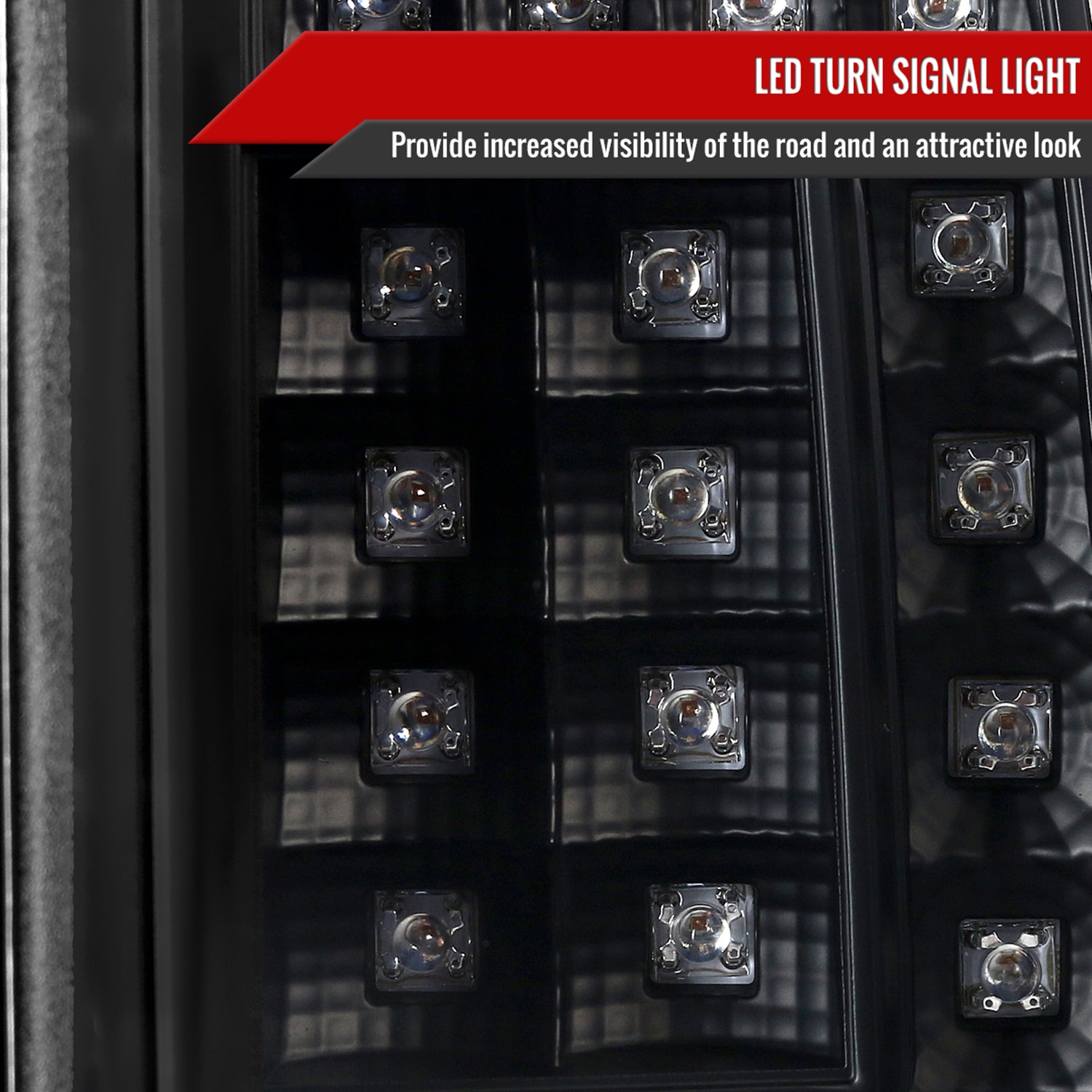 2000-2006 Chevy Suburban/Tahoe/Yukon/Yukon XL LED C Bar Tail Lights Matt Black