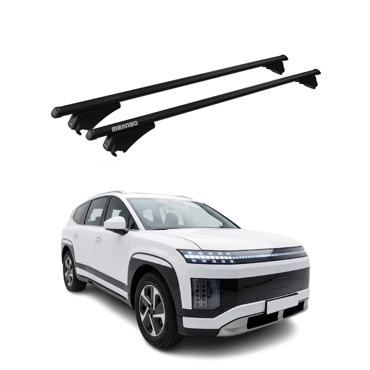 Top Roof Racks Cross Bars for Hyundai Ioniq 9 2026 Black Aluminium 2Pcs