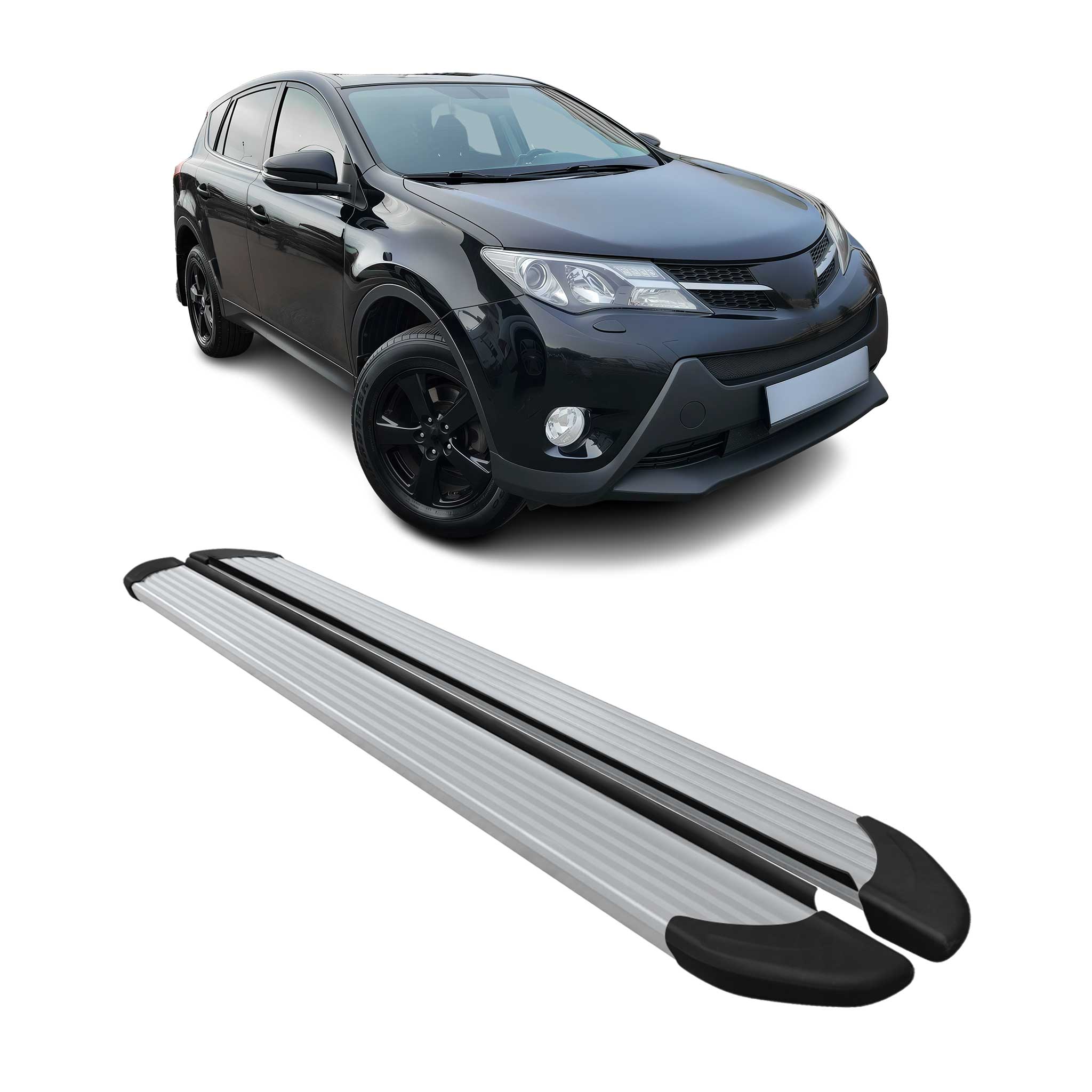 2006-2018 Toyota RAV4 Nerf Bar Side Step Running Boards Alu 2x