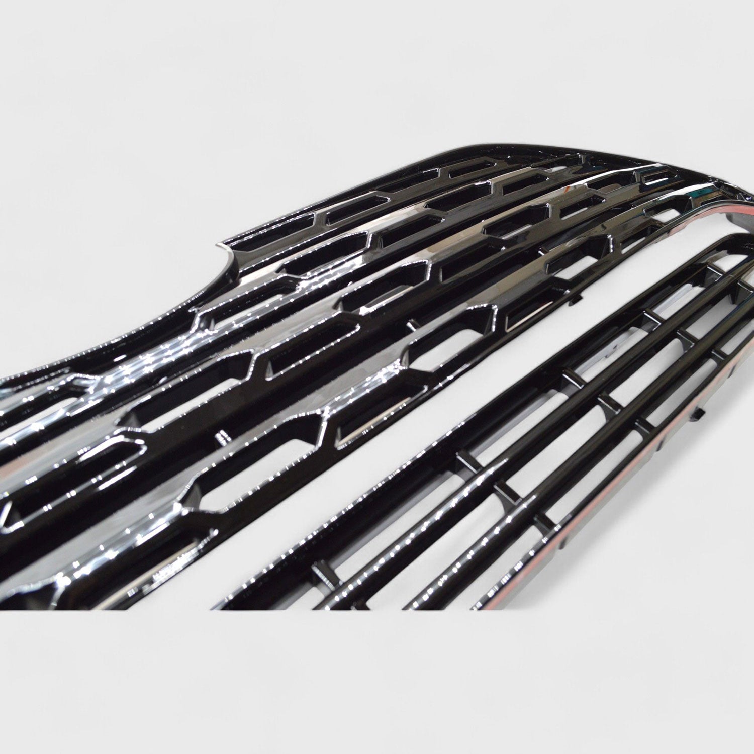 2019-2024 Toyota RAV4 Grille Overlay Gloss Black 2Pcs ABS Plastic