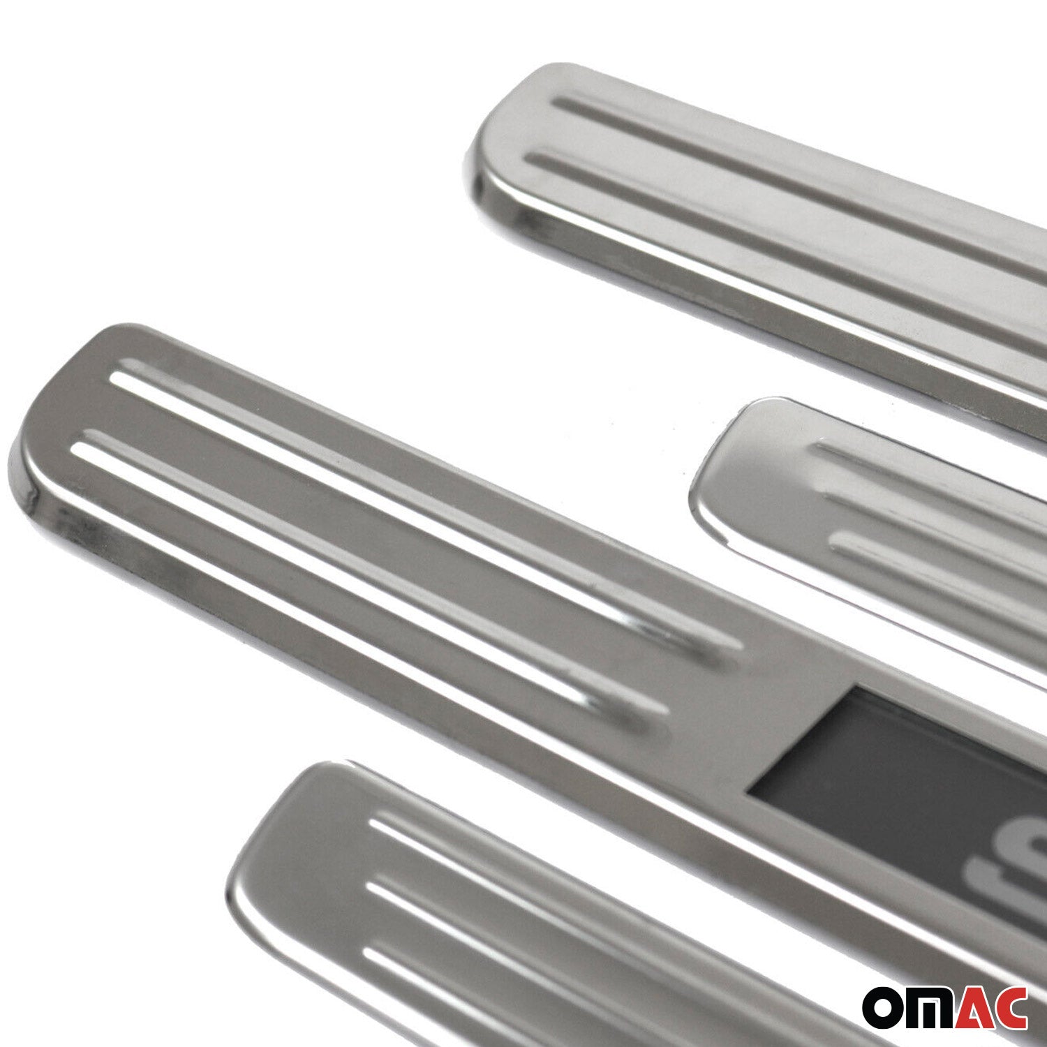 2013-2022 Mercedes A Class W176 W177 V177 Door Sill Scuff Plate Illuminated Sport Stainless Steel Silver 4 Pcs