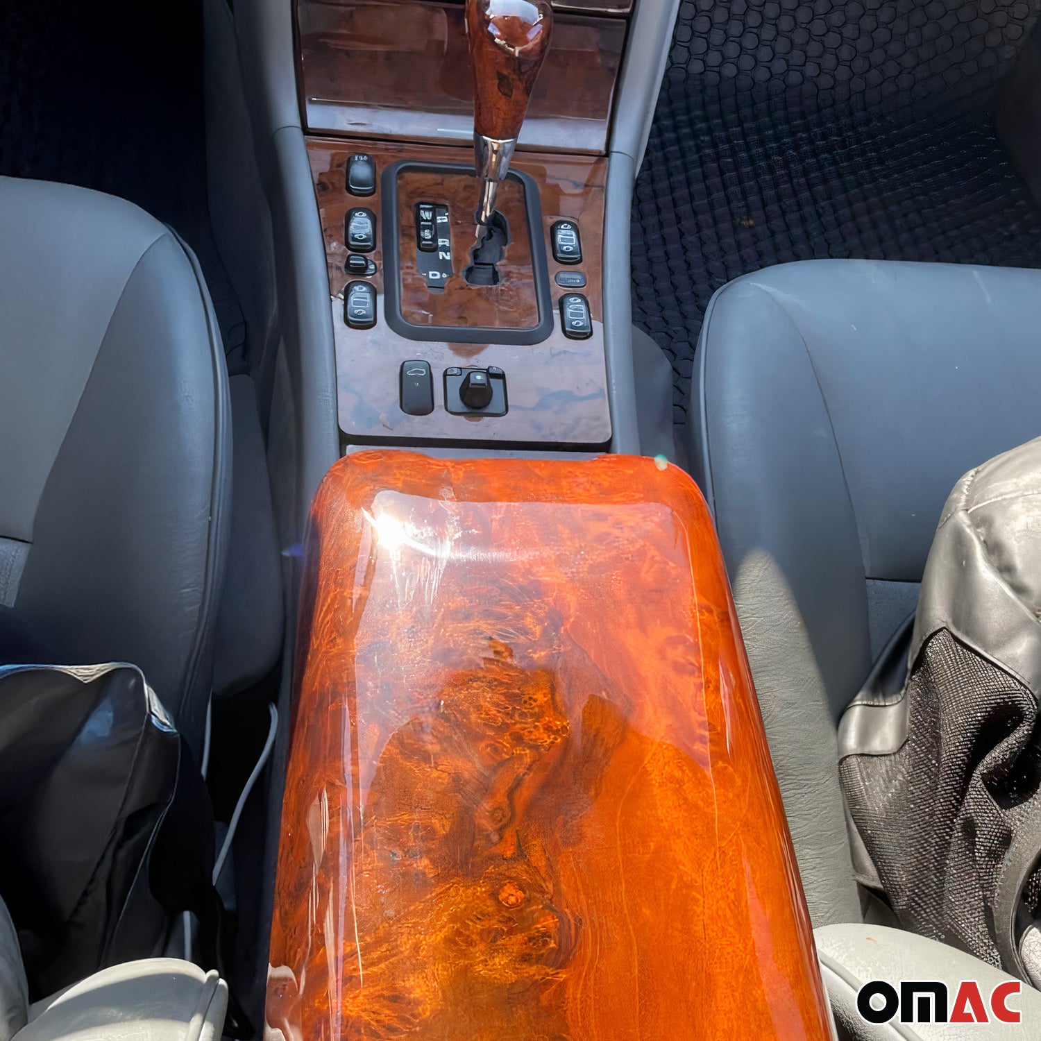 1996-2002 Mercedes E Class W210 Sedan Armrest Box Lid Cover Wood Walnut 1Pc