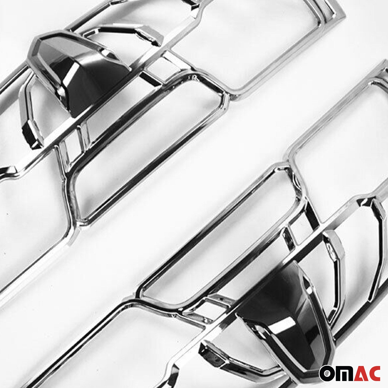 2019-2025 RAM ProMaster City Trunk Tail Light Trim Frame Chrome Silver 2 Pcs