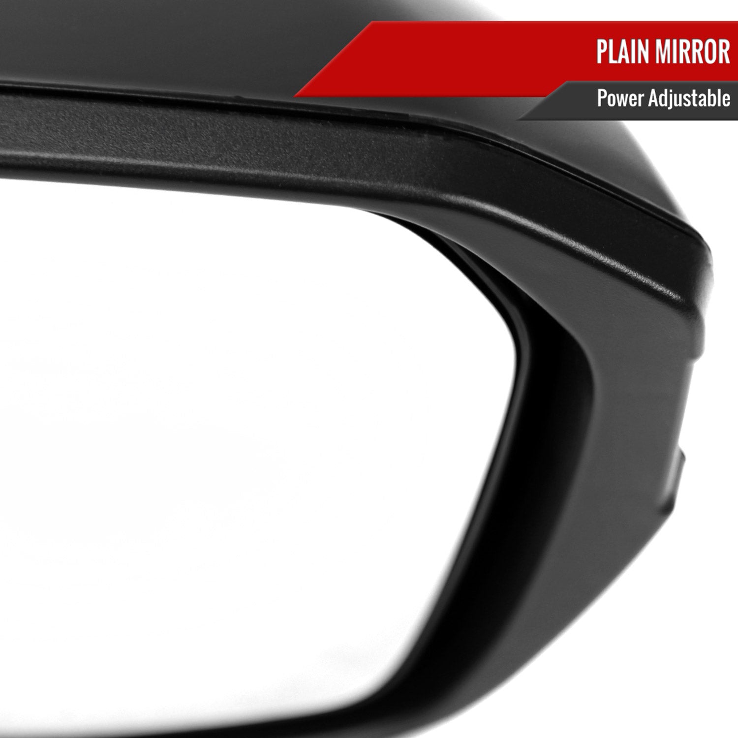 2016-2020 Honda Civic Passenger/Right 3Pin Glossy Black Adjustable Side Mirror