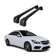 2010-2017 Mercedes E Class C207 Coupe Roof Rack Cross Bars Black Aluminium 2 Pcs