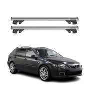 2003-2008 Mazda 6 Roof Rack Cross Bars Silver