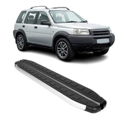 1996-2006 Land Rover Freelander Running Boards Side Steps Silver & Black