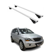 2003-2009 Kia Sorento Roof Rack Cross Bars Silver