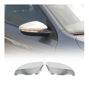 2012-2014 VW Passat B7 Side Mirror Cover Caps Stainless Steel Silver 2 Pcs