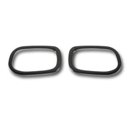 2015-2018 Jeep Renegade Rear Reflector Lamp Rim Frame Brushed Dark Steel