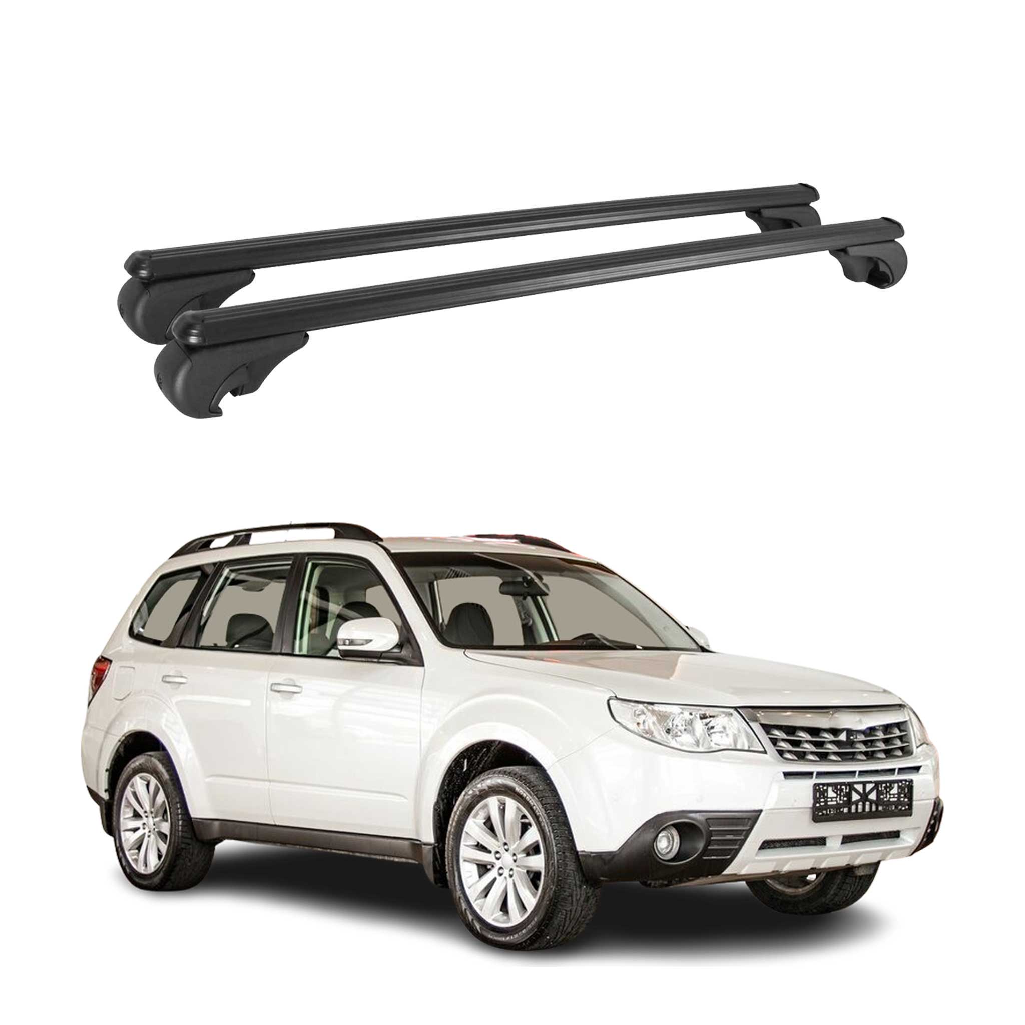 2009-2013 Subaru Forester Roof Rack Cross Bars Black