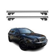 2001-2005 Audi A4 Wagon Roof Rack Cross Bars Silver