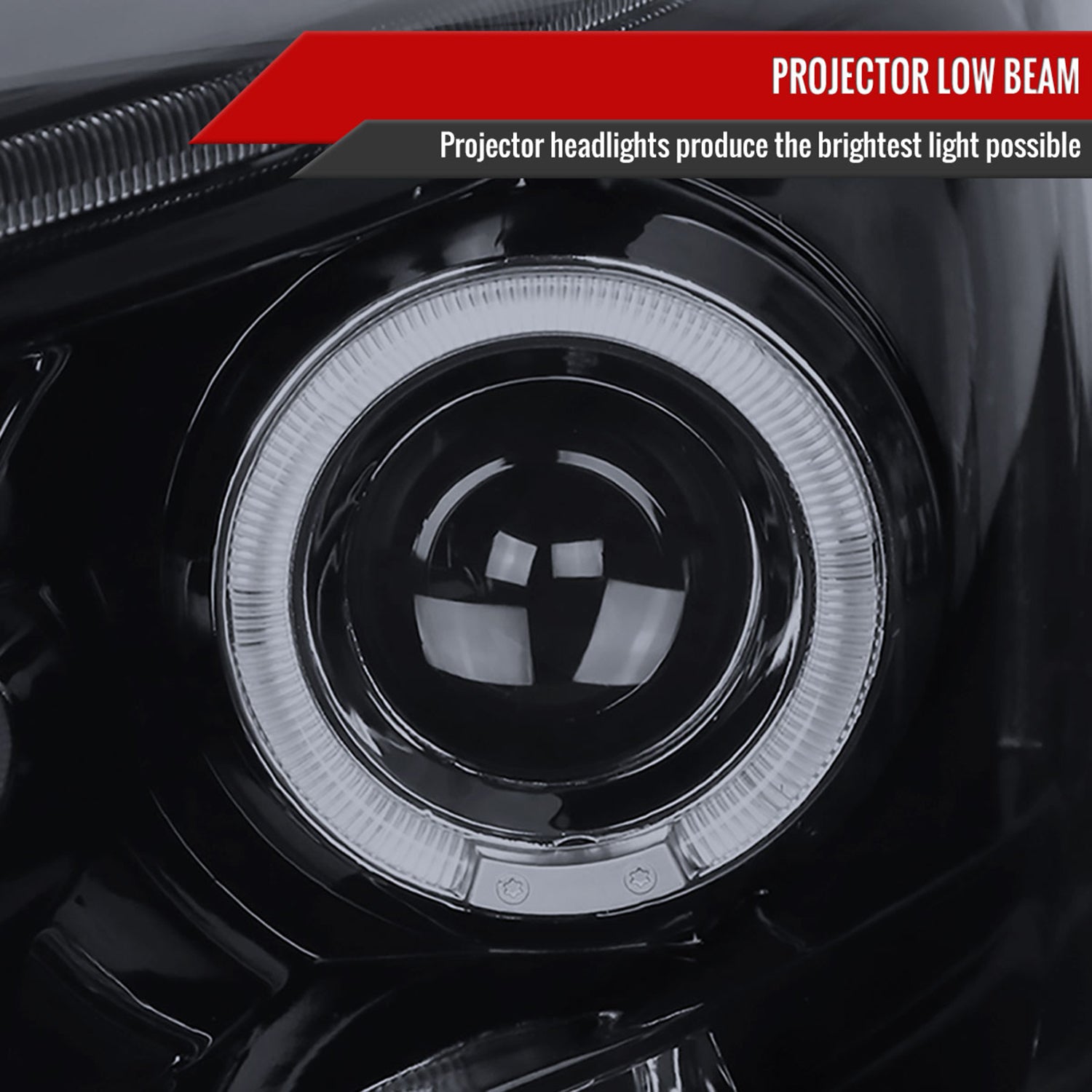 2006-2008 Dodge RAM 1500/ 06-2009 RAM 2500 3500 Dual Halo Headlights Smoke