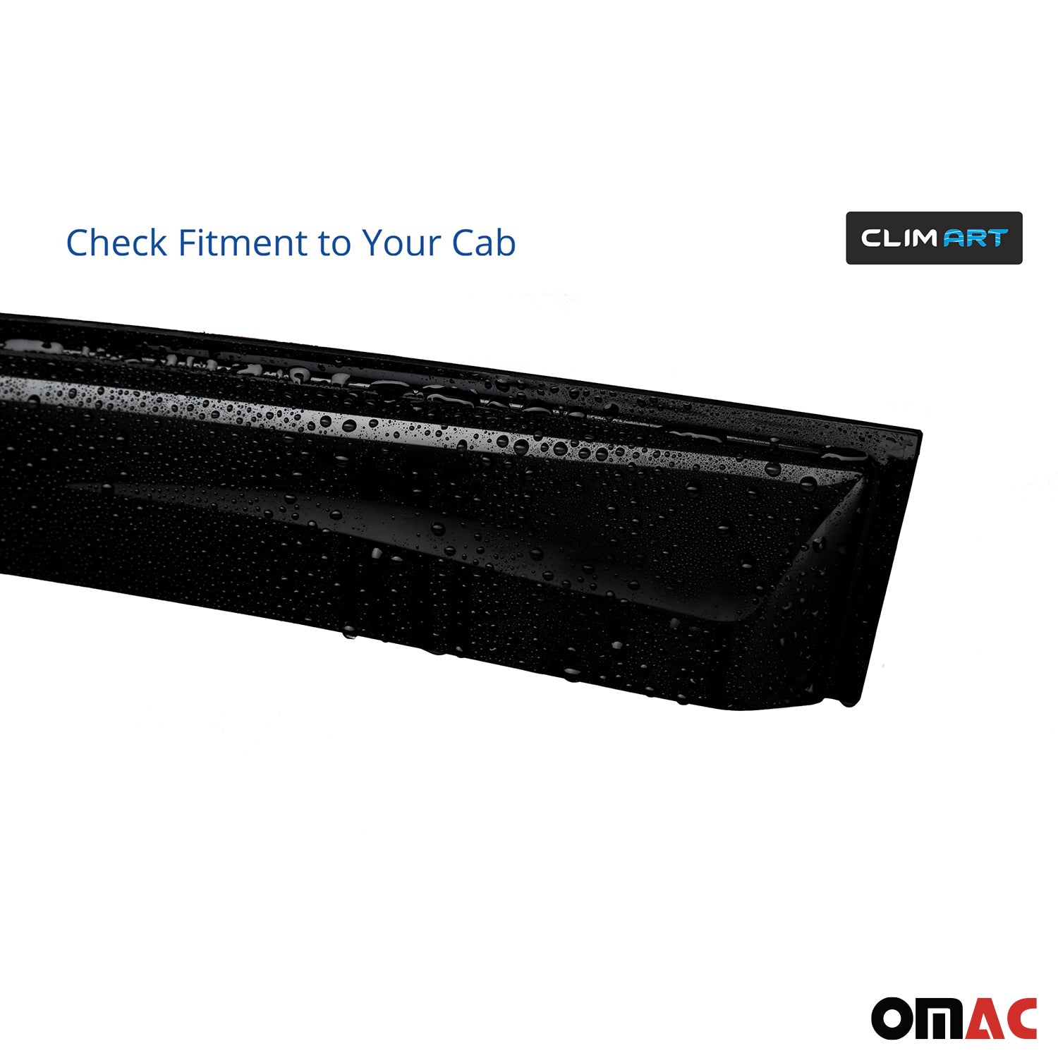 Clim Art Wind Deflectors for Toyota RAV4 2013-2018 Tape-On Dark Smoke 4 Pcs