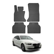 2010-2017 BMW 5 Series GT F07 Floor Mats Liners Full Set All Weather Rubber Black