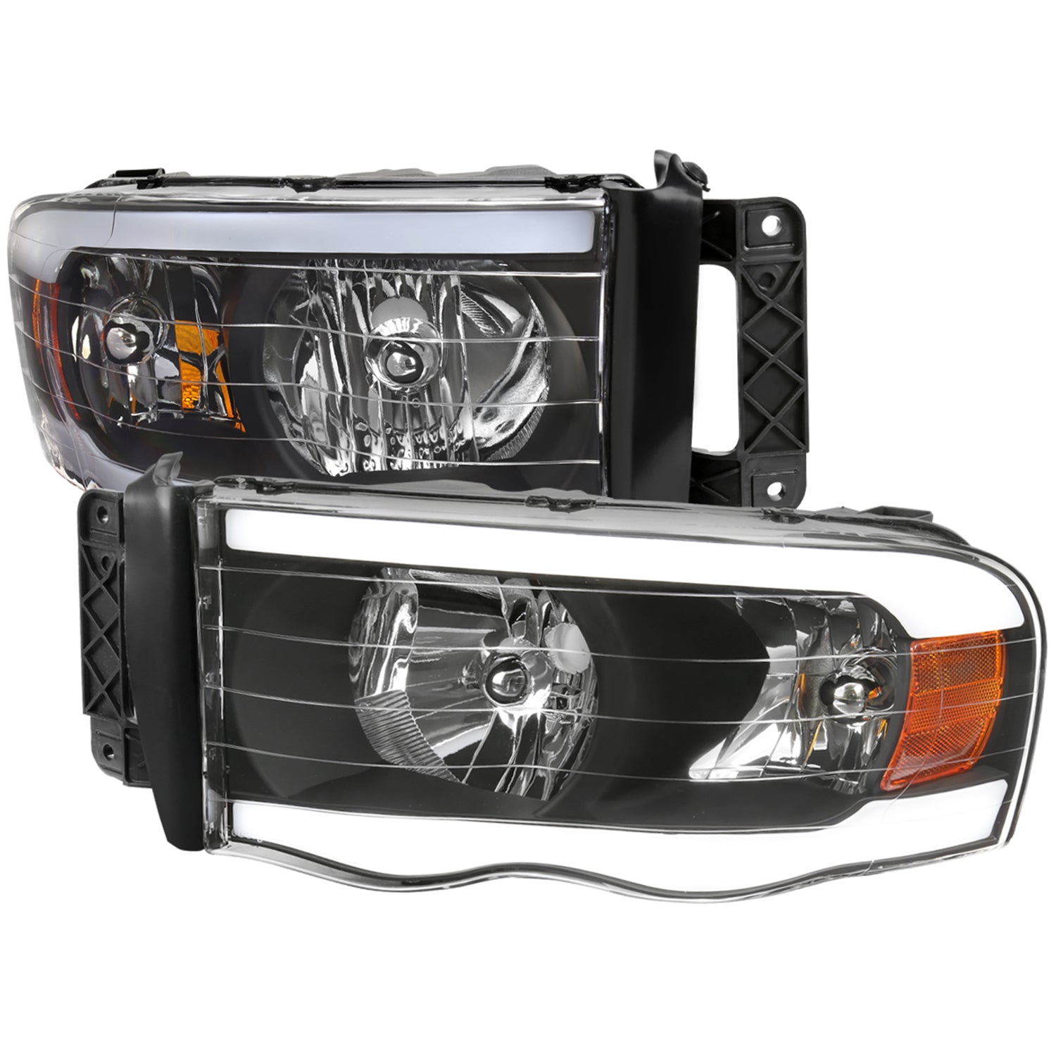 2002-2005 Dodge RAM 1500 / 2500/3500 LED Tube Factory Headlights