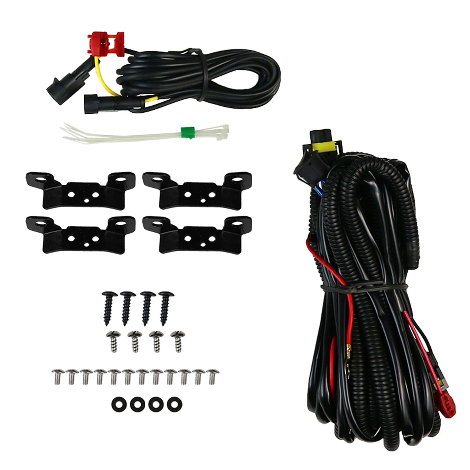 2012-2014 Ford Focus 6500K SMD LED Fog Lights Kit Chrome Housing/Clear Lens