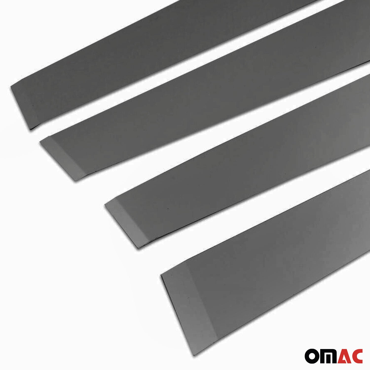 2018-2022 Toyota C-HR Window B Pillar Posts Door Trim Cover Stainless Steel Dark 4x