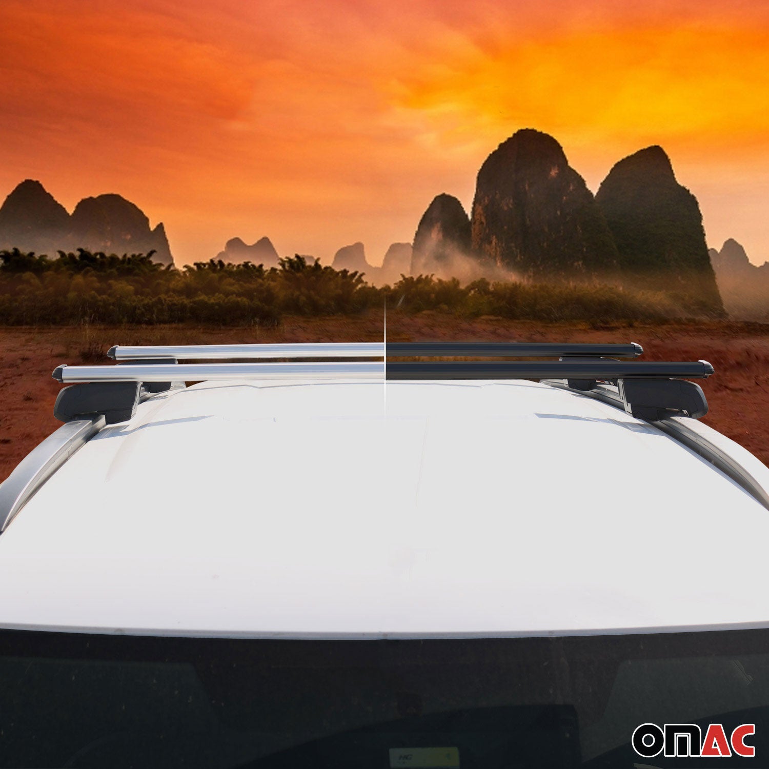 Roof Rack Cross Bars Luggage Carrier for Audi A4 2009-2012 Wagon Black 2 Pcs