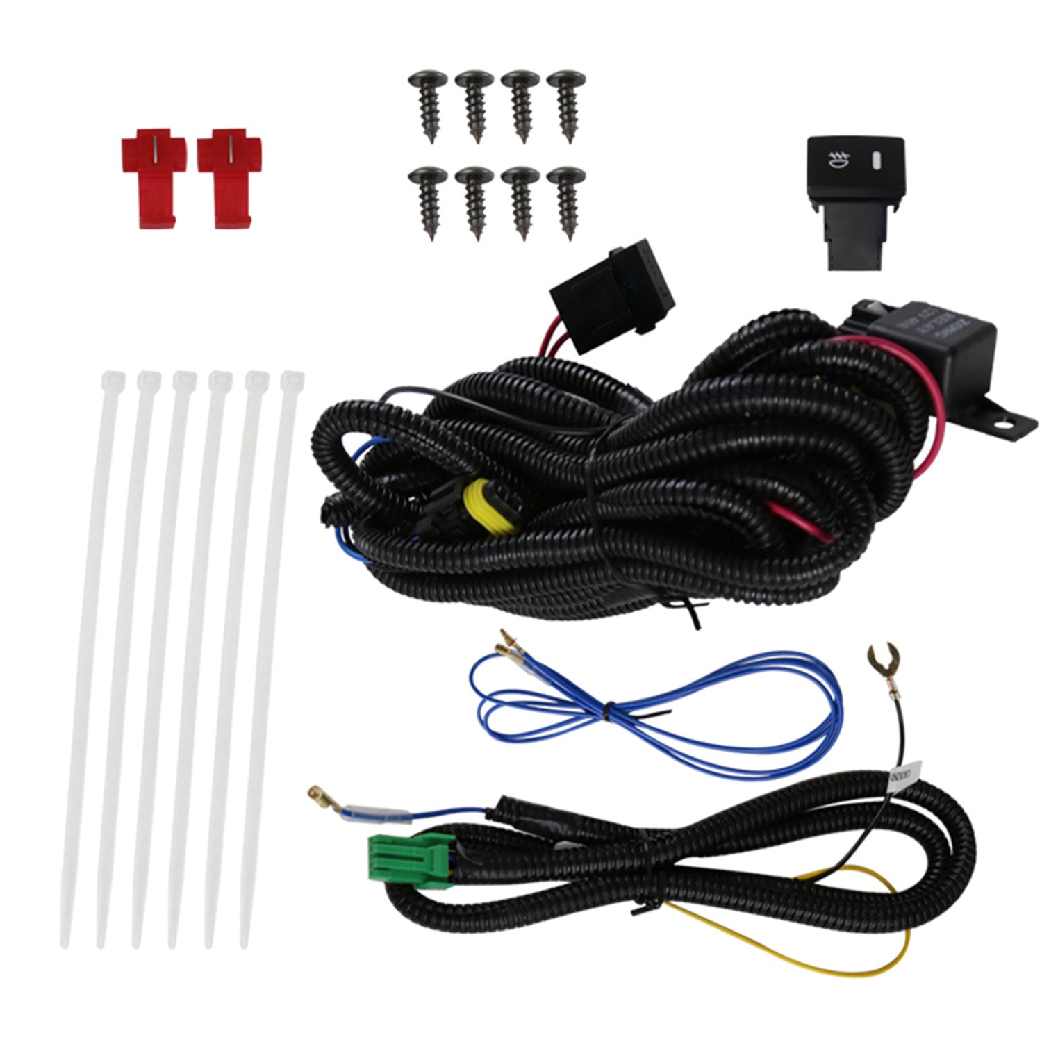 2012-2014 Toyota Camry H11 Fog Lights Kit Chrome Housing/Clear Lens