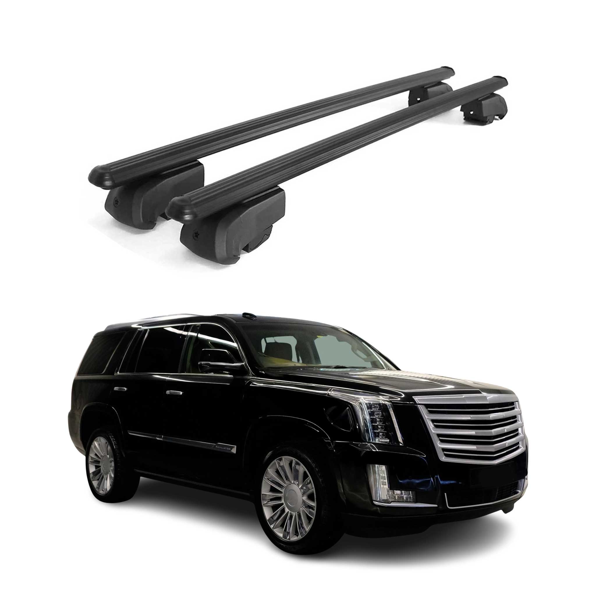 2015-2020 Cadillac Escalade Roof Rack Cross Bars Black
