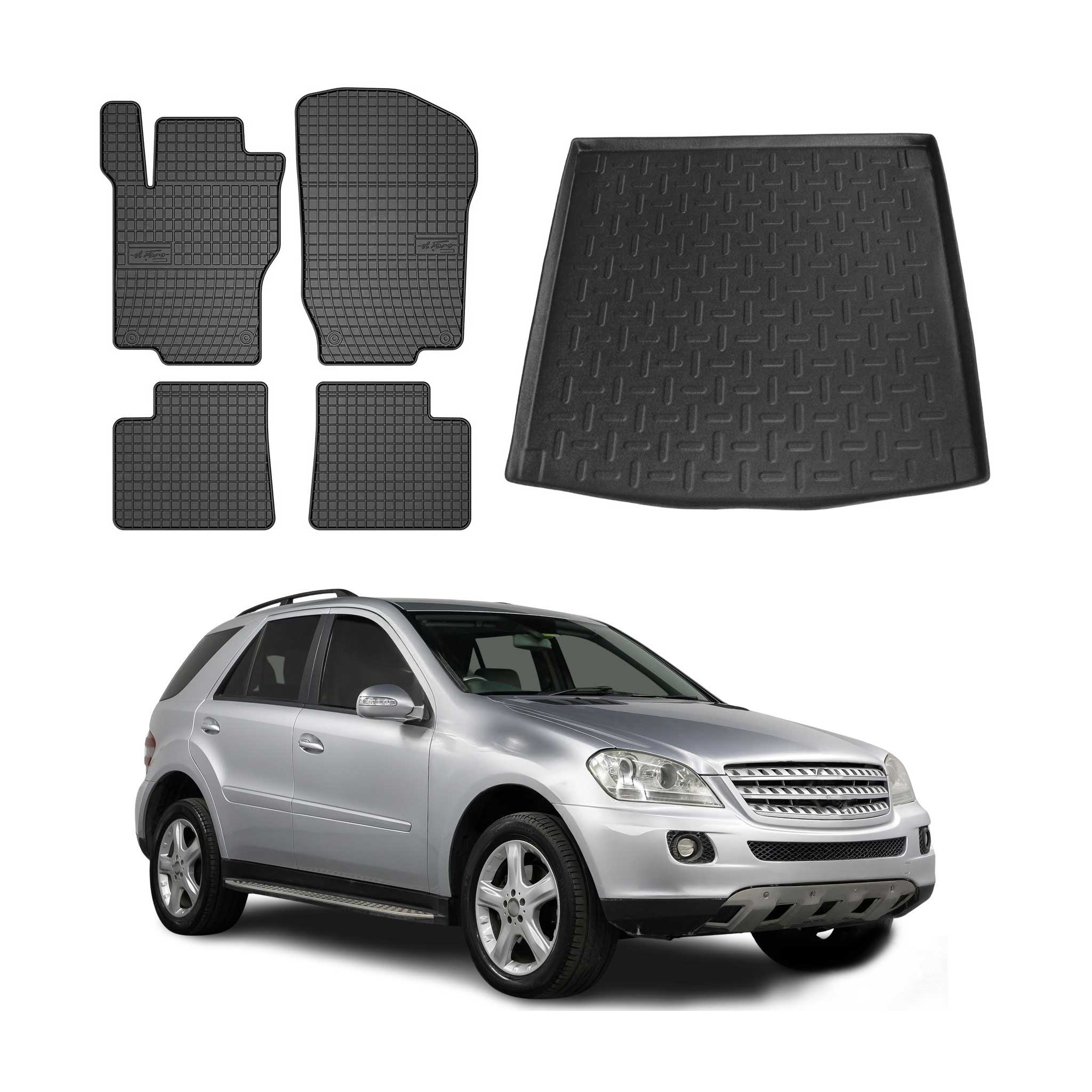 1998-2005 Mercedes M ML Class W163 Floor Mats & Cargo Liner Full Set All Weather