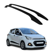 2013-2016 Hyundai i10 Hatchback Roof Rack Rails Side Rails Aluminium Black 2 Pcs