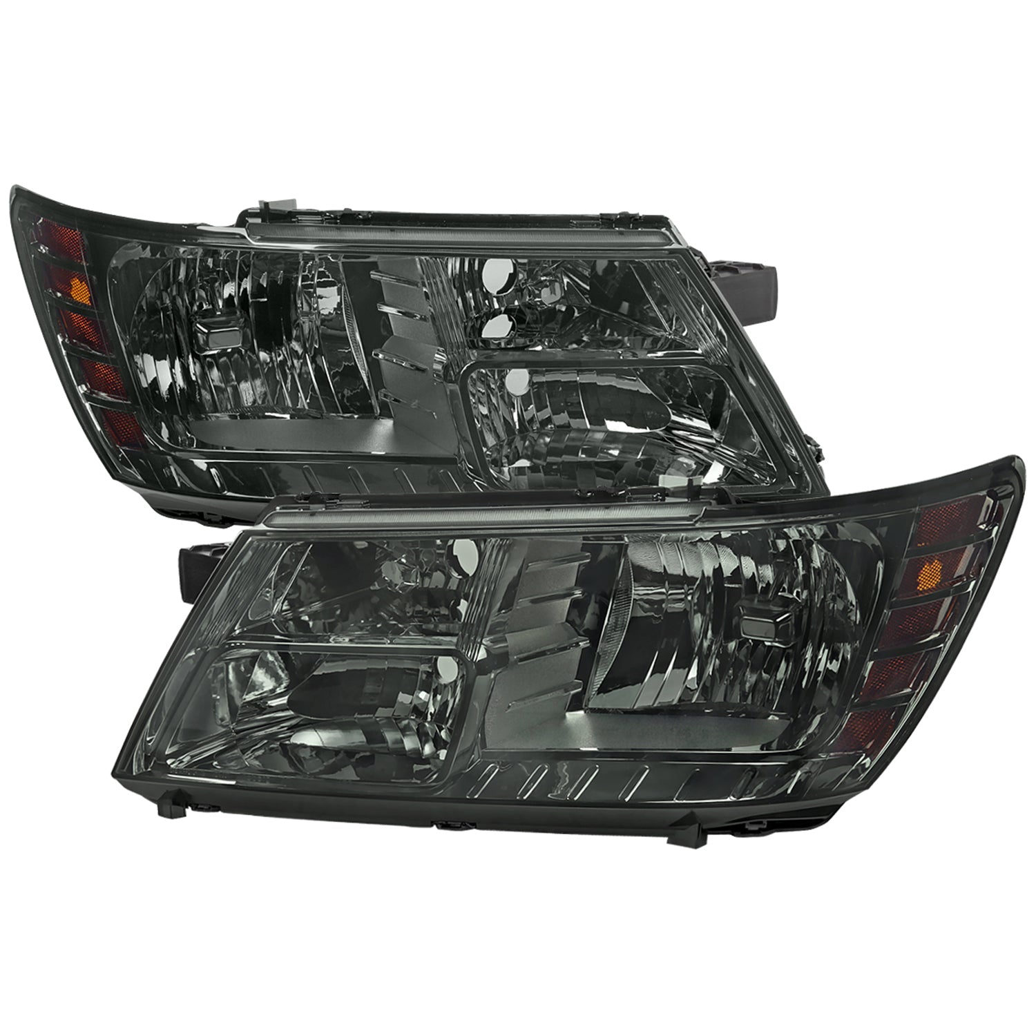 2009-2020 Dodge Journey Factory Style Headlights Chrome Housing/Smoke Lens