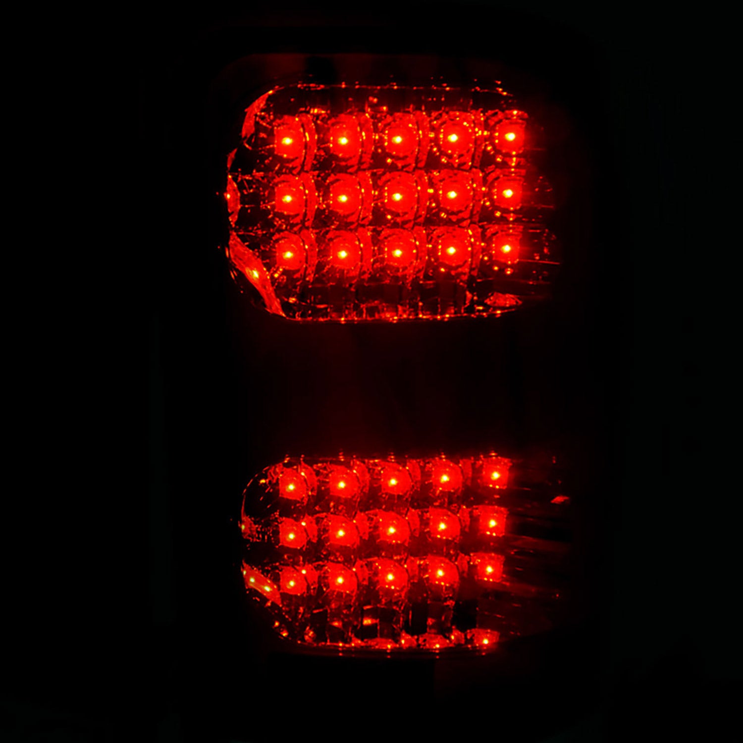 2007-2014 GMC Sierra LED Tail Lights Chrome Housing/Red Clear Lens