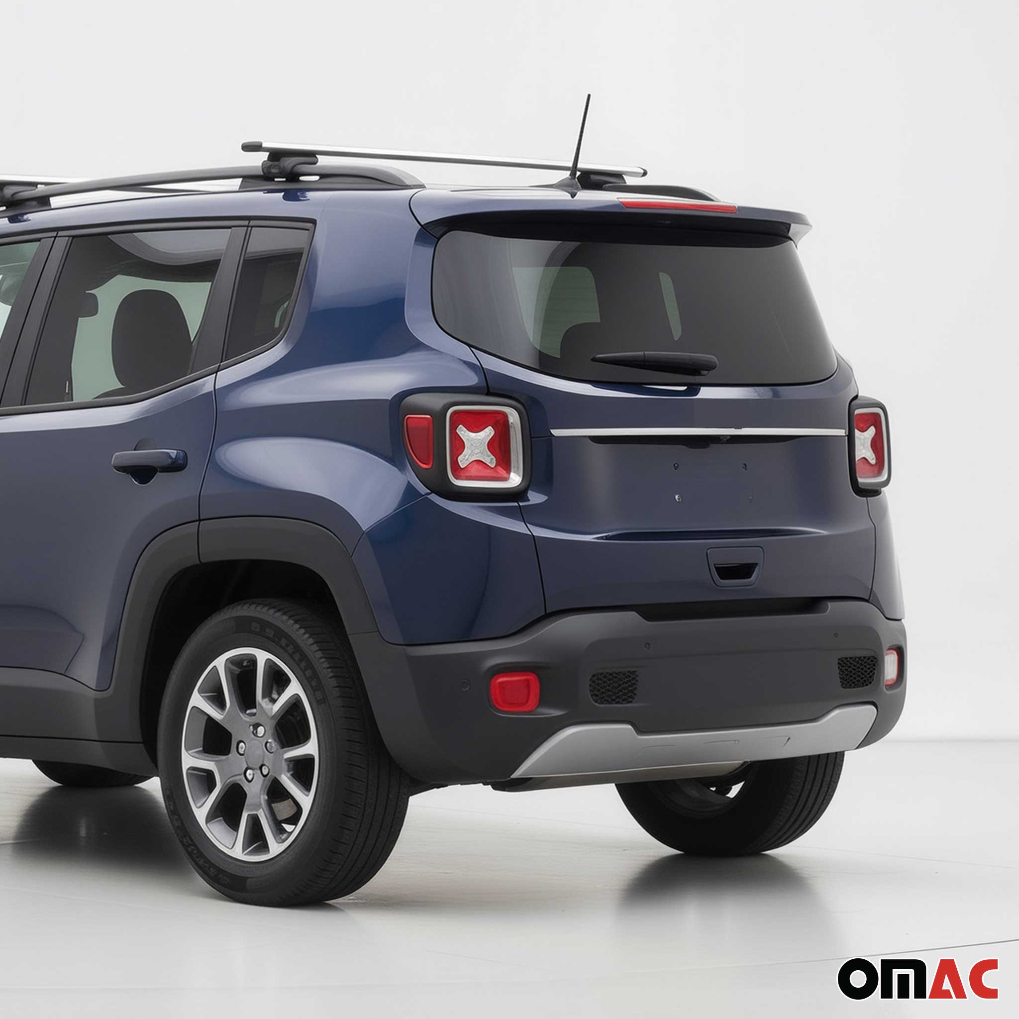 2015-2018 Jeep Renegade Rear Trunk Tailgate Door Handle Cover Steel Silver