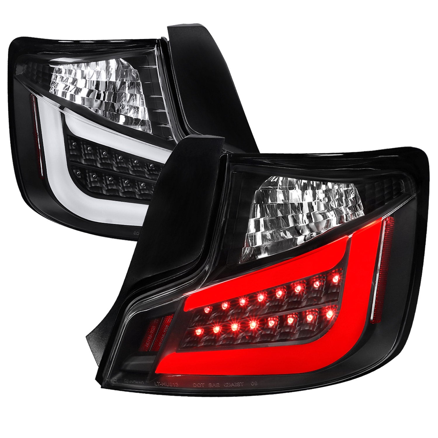 2011-2013 Scion tC V2 LED Tail Lights Matte Black Housing/Clear Lens