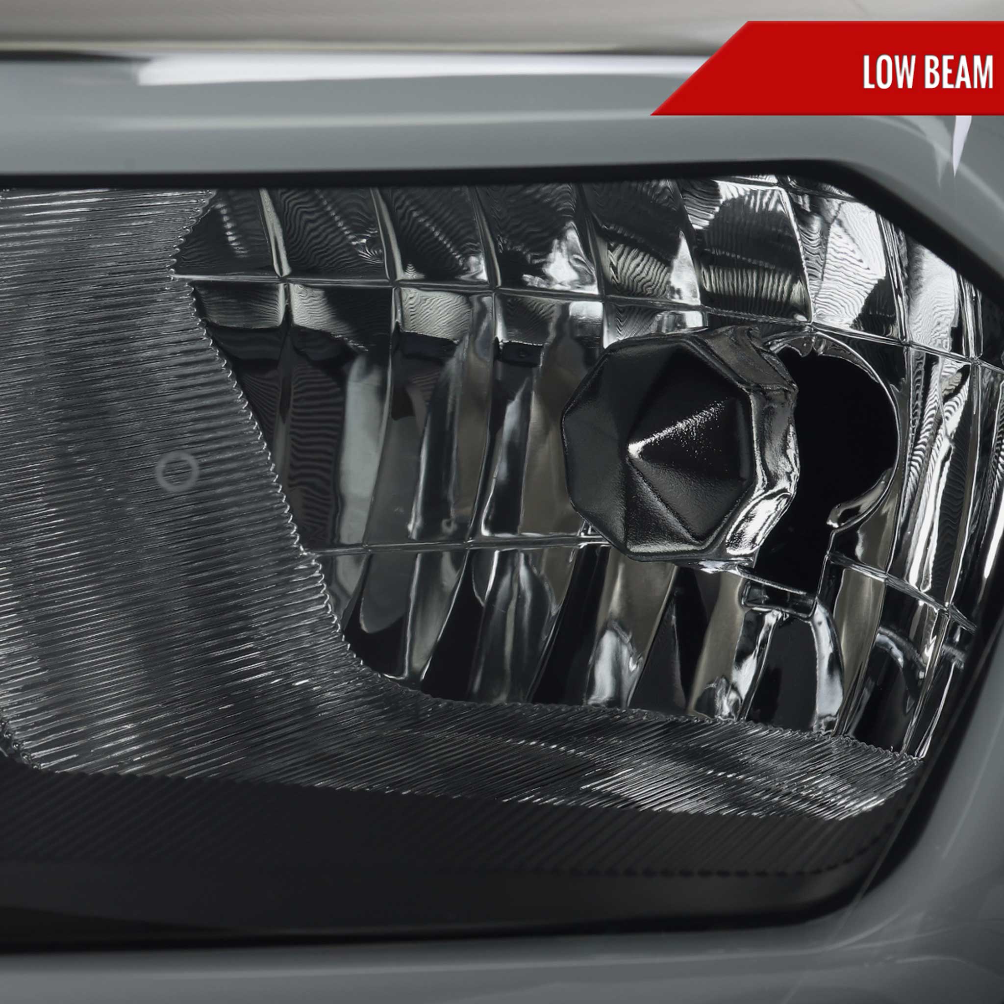 For Ford Ranger XL XLT 2019-2023 Factory Style Headlights LED Bar Turn Signal Glossy Black Housing Smoked Lens