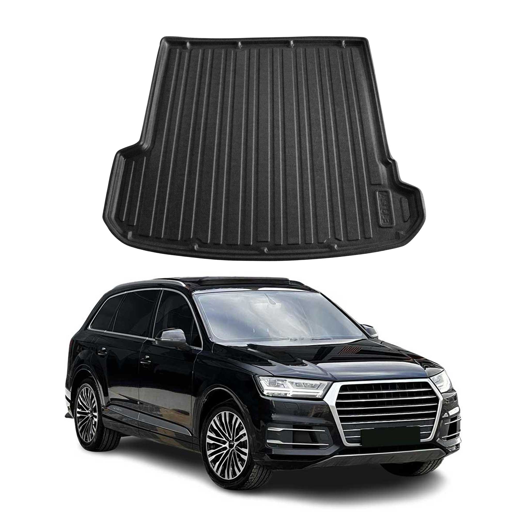 2017-2025 Audi Q7 Cargo Liner Trunk Mat All Weather Black