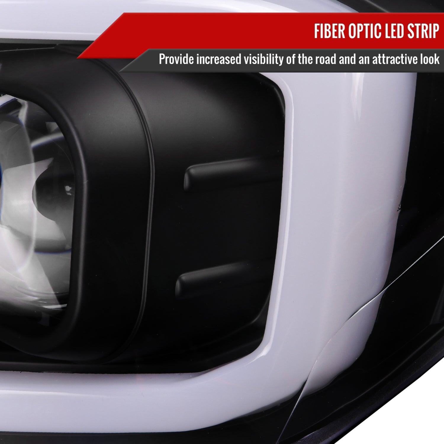 2016-2023 Toyota Tacoma Switchback LED C-Bar Projector Headlights Matt Black