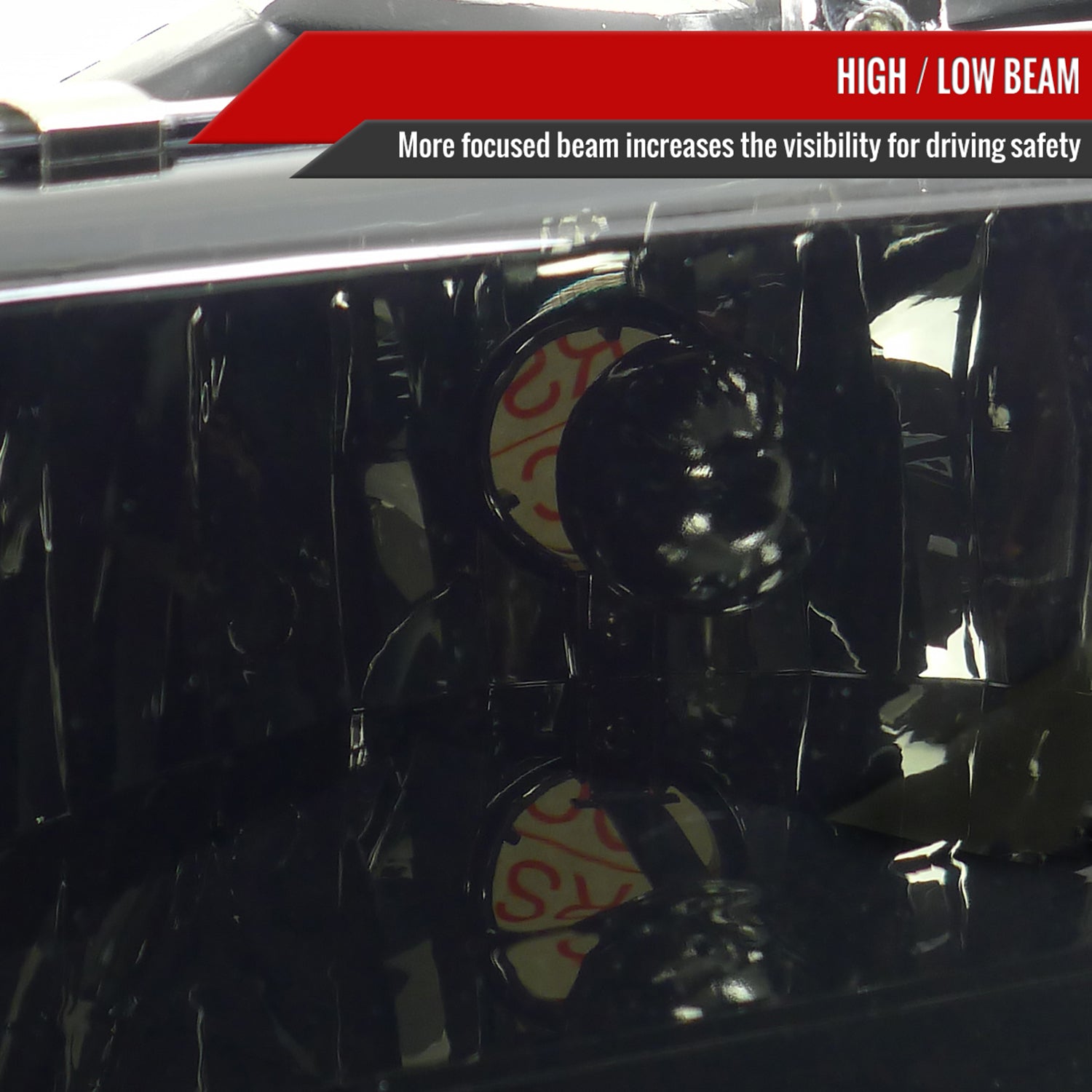 1997-2004 Dodge Dakota/98-2003 Durango Crystal Headlights Amber Reflector Smoke