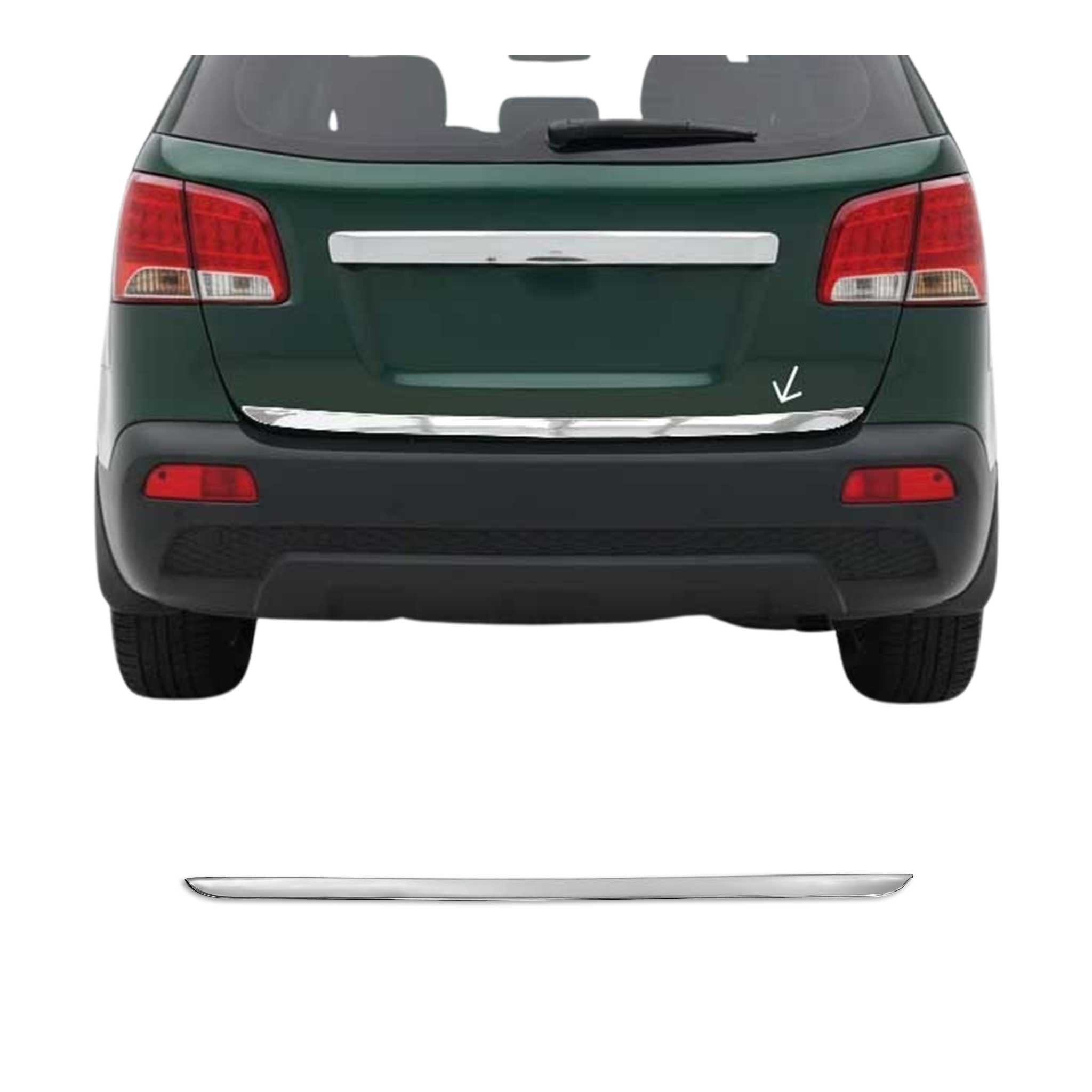 2011-2013 Kia Sorento Rear Trunk Molding Trim Stainless Steel Silver