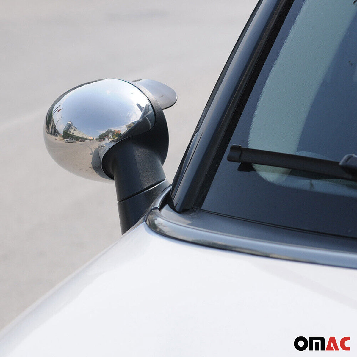 2013-2016 Mini Cooper Paceman R61 Side Mirror Cover Caps Stainless Steel Silver 2 Pcs
