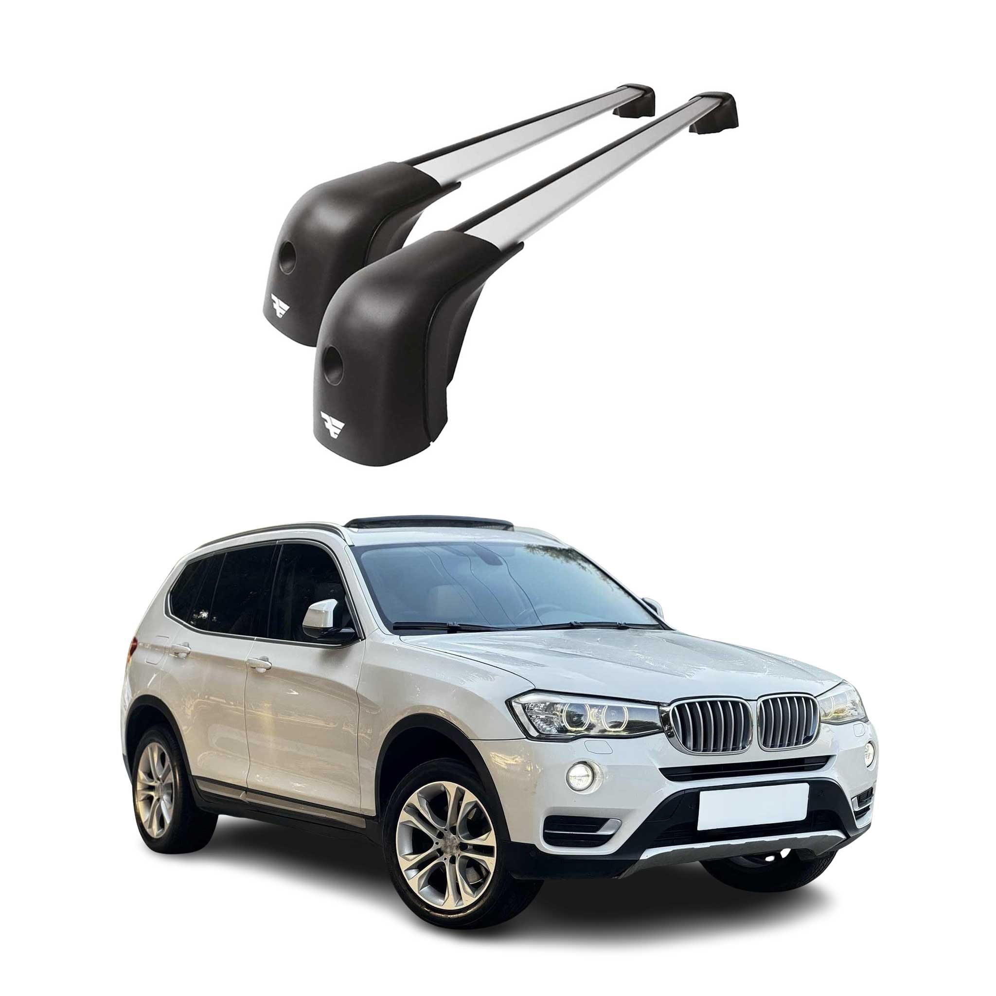 2011-2024 BMW X3 F25 X3 G01 Roof Racks Cross Bars Silver