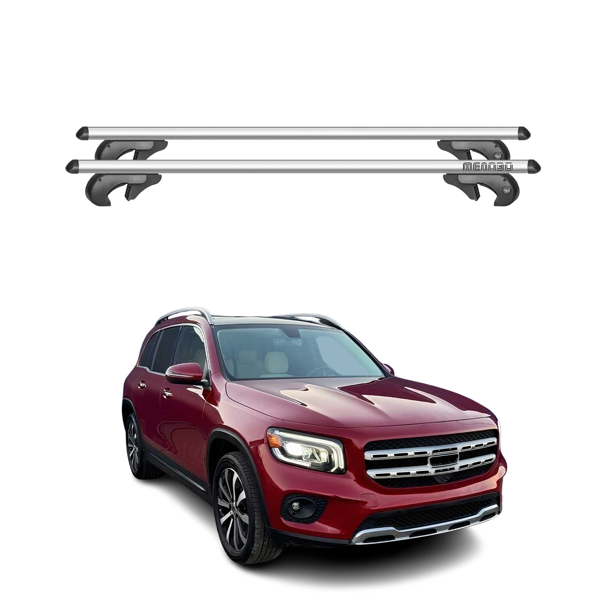 2020-2025 Mercedes GLB Class X257 Roof Rack Cross Bars Silver