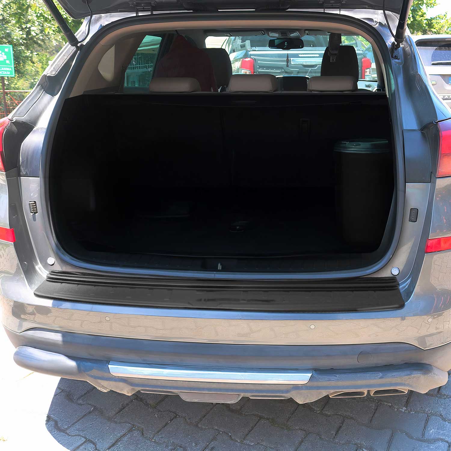 2019-2021 Hyundai Tucson Rear Bumper Guard Acrylic Black