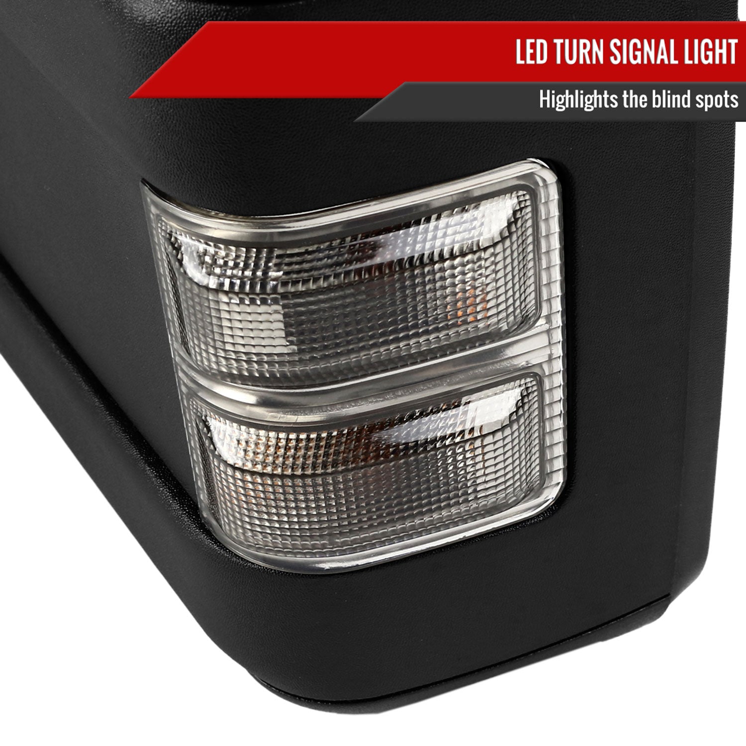 1999-2016 Ford F-250/350/450/550 Manual Towing Mirrors Smoke Lens &Turn Signal