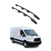 2015-2024 Ford Transit & E-Transit L2 Regular Roof Rack Rails Side Rails Black