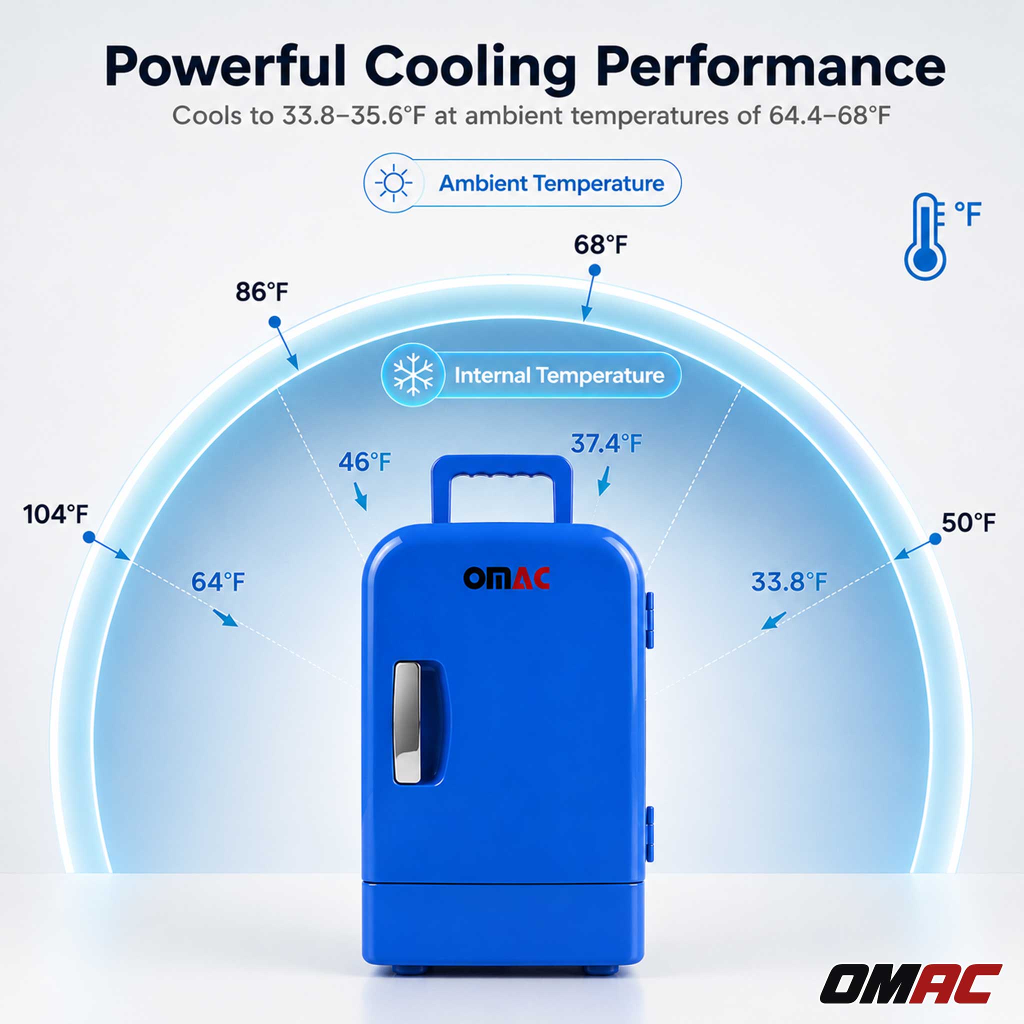 4L Portable Cooler and Warmer Car Refrigerator Outdoor 12V Mini Camping Fridge