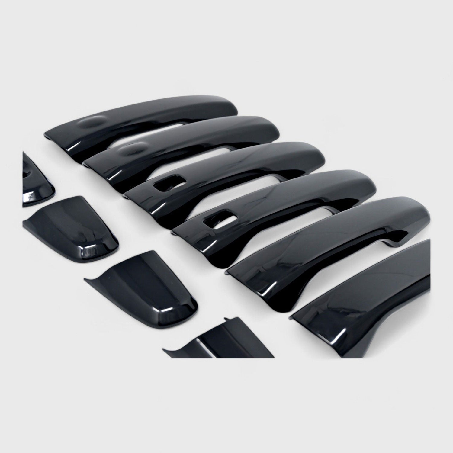 2011-2019 Ford Explorer Door Handle Cover Gloss Black 10Pcs ABS Plastic