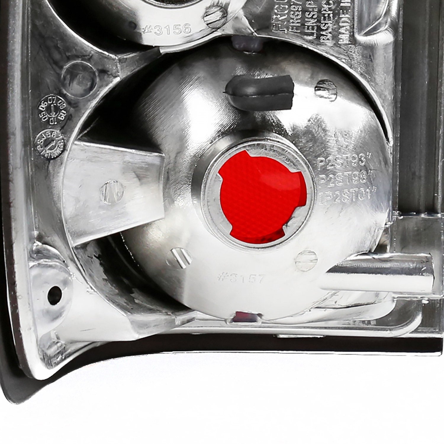 1993-1997 Ford Ranger Tail Lights Chrome Housing/Clear Lens